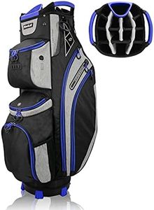 Yovital 14 Way Golf Cart Bag for Push Bag Classy Design Full Length with Cooler, Rain Hood, Putter Well