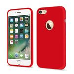 Pikkme Back Cover | Full Camera Protection | Raised Edges | Super Soft Silicone | Bumper Case for iPhone 6 / 6S (Red)