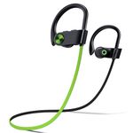 TONEMAC U8 Wireless Earbuds Bluetooth, Bluetooth Headphones Wireless,Sports Earphones IPX7 Waterproof,IPX7,15 Hrs Playtime,Sport Earbuds Wireless for Gym Workout Running,Green