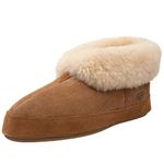 ACORN Men's Sheepskin Bootie II Slipper, Walnut, Numeric_11