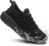 Non Slip Work Shoes for Women Slip Resistant Work Shoes for Womens Slip On Waterproof Sneakers Water Resistant Zapatos Trabajo Kitchen Chef Shoe Food Service Black