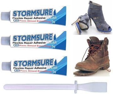 Shoe Glue. Super Strong, Durable, Waterproof, Flexible, Clear Adhesive. 3x5g