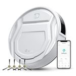 Lefant Robot Vacuums, 2200Pa Smart Vacuum Robot, 120 Min Runtime, WiFi/App/Alexa Control, Anti-Collision/Drop Sensor, Small Body, 6 Cleaning Modes Ideal for Pet Hair, Hard Floor (M210P White)