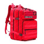 FunBlast Tactical Backpack – 40 Litres Trekking Bag, Travel Bag, Rucksack Backpack, Backpack for Sports, Outdoor, Camping & Hiking for Men & Women, Water Resistant Bag, Travel Accessories (Red)