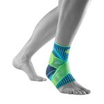 Bauerfeind Ankle Support Unisex 1 Ankle Bandage for Sports Such as Football, Fitness or Running, No Kinking Thanks to Ankle Support, Blue, M