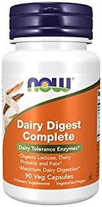 NOW Foods Supplements, Dairy Digest Complete, Digests Lactose, Dairy Proteins and Fats*, Dairy Tolerance Enzymes*, 90 Veg Capsules