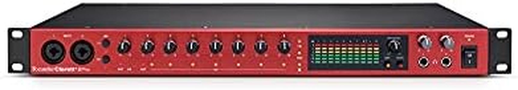 Focusrite Clarett+ 8Pre Studio-Grade 18-in/20-out Audio Interface for Established Producers —Eight High-Performance, Low-Noise, Low-Distortion Mic Preamps Capture Audio with Precise Clarity