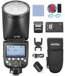 GODOX V1 PRO S Camera Flash 2.4G Wireless Speedlight 1/8000s HSS 1.3s Recycle Time with M/TTL Flash Mode Type-C Powered with Sub Flash Speedlite Compatible with Sony Cameras