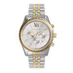 Michael Kors Men's Lexington Stainless Steel Analog-Quartz Watch with Stainless-Steel Strap, Two Tone, 20 (Model: MK8344)