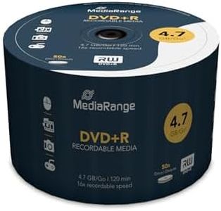 MediaRange MR445 Confezione Dvd+R, Argento