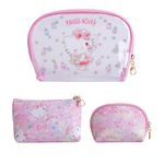 AmBealla Cosmetic Big Makeup Bag Cosmetic Bag Travel Carrying Case Kitty Cat Toiletry Bag Lady Gift Valentine's Day Gift, HappyTime-3PCS, Fashion