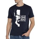 Being Snatched Breaking Bad T-Shirt for Men Series t shirt | Drama T-Shirt | Pure Cotton Half Sleeves T Shirt | I am The One Who Knocks Slogan Tshirt Navy Blue