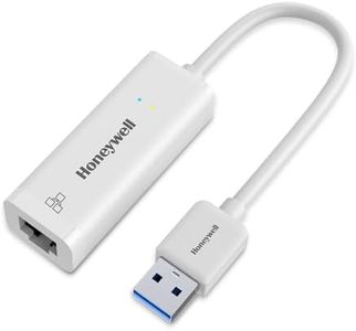 Honeywell High-Speed USB 3.1 to RJ45 Gigabit Ethernet Adapter, 10/100/1000 MBPS Network LAN Speed, for Laptop, Desktop, Gaming Console, Ultrabook, Chromebook, Plug & Play, 3 Yrs Manufacturer Warranty