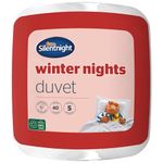 Silentnight Winter Nights Double Duvet – Soft Warm Cosy Thick Heavyweight Winter Quilt Duvet for Cold Nights Comfortable Hypoallergenic and Machine Washable – 200x200cm