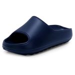 DOCTOR EXTRA SOFT Women's Classic Ultra Soft Sliders/Slippers With Cushion Footbed For Adult | Comfortable & Light Weight| Stylish & Anti-Skid| Everyday Flip Flops For Ladies/Girls D-508, Navy