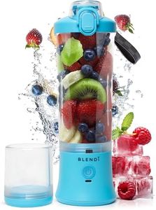 BLENDi X - Large 24 oz BPA-Free USB Rechargeable Personal Travel Blender w/Stainless Steel - Ideal for Protein Shakes, Smoothies, and Mixed Drinks (Blue, 24oz)