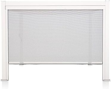 Mirador Accessory - 13Ft Side Adjustable Pull Down Screen for Mirador pergola 111S and 111DA, Enhance Outdoor Living Space with Pull-Down Sun Shade, Wind Block, UV Resistant, White, not pergola