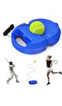 Plastic Solo Tennis Trainer Rebound Ball - Portable Tennis Equipment For Self-Practice For Adults Or Kids. (Multicolor) (AG Lifestyle Products)