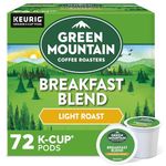 Green Mountain Coffee Breakfast Blend, Keurig K-Cups, 72 Count