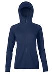 Rab Women's Nexus Jacket Long Sleeve Light Weight Stretch Fleece Midlayer Hoody Full Zip