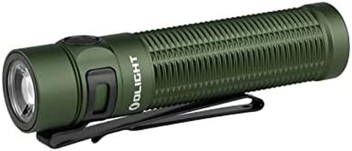 OLIGHT Baton3 Pro Max Max 2500 Lumens&Max 145 M Rechargeable Handheld Torch for Hiking, Mountaineering (OD Green, Cool White Light: 5700~6700K)