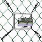 Cell Phone Fence Mount for iPhone, Mevo Start, Phones, GoPro and Other Action Cameras, to a Chain Link Fence for Recording Baseball,Softball and Tennis Games