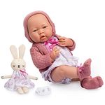 JC Toys La Newborn Royal Collection | Anatomically Correct Real Girl Baby Doll | 15" All-Vinyl Baby Doll | Designed by Berenguer Made in Spain | Ages 2+ | Pink Gift Set