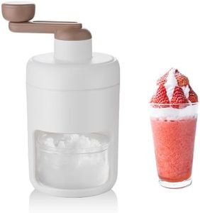 Shaved Ice Machine Snow Cone Machine Manual - Portable Ice Crusher and Shaved Ice Machine with Free Ice Cube Trays - BPA Free