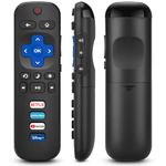 Replacement Remote for TCL Roku TV, Compatible with Hisense Insignia Sharp RCA Sanyo Westinghouse Roku TV Remote, with Buttons for Netflix, YouTube, Dis+, Prime Video