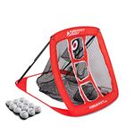 Rukket Pop Up Golf Chipping Net | Outdoor/Indoor Golfing Target Accessories and Backyard Practice Swing Game | Includes 12 Foam Practice Balls