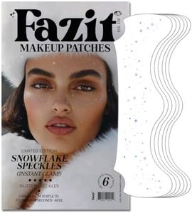 Fazit Makeup Patches - Snowflake Speckles - Glow Up Make-Up Patches - Cute Glitter Makeup Accessories for Women - Cosmetic Glitter for Face