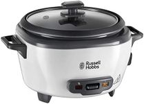 Russell Hobbs Electric Rice Cooker - 1.2kg (6 Portion - 145g per serving) Removable non stick bowl, Dishwasher-safe bowl & lid, Steamer basket, measuring cup & spoon inc, Energy saving, 300W, 27030