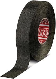 Tesa 51036 19mm*25m Flag-Resistant PET Cloth Automotive Harnesses Tape for Automotive Engine, Protect Against High Temperature, Abrasion, Chemical & Fluid, 1 Roll