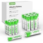 Lepro 24 Pack AA and AAA Batteries Combo Pack, High-Performance Alkaline Batteries, Included 12 Double AA Batteries & 12 Triple AAA Batteries, Long Lasting, Leak-Proof, Ideal for Everyday Devices