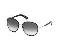 Tom Ford UV Protected Black Geometric Full rim Sunglasses for Women - FT0498 59 01B