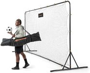 Soccer Rebounder Net 6x4 Feet Practice Soccer Training Equipment | Portable, Easy Assembly, Steel Frame | Perfect for Practicing Backyard Volley, Solo Training,Kickback, Passing, Pitchback (6x4 Feet)