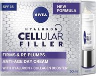 NIVEA Cellular Filler Day Cream SPF15 (50ml), Anti Aging Face Cream for Women, Collagen Face Cream, Face Moisturiser with SPF, Hyaluronic Acid and Collagen