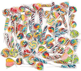 Bulk Lollipop Sucker Assortment (110 mega pack) Bulk Candy Pops for Party and Giveaways