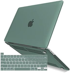 IBENZER Compatible with 2024 2023 M2 MacBook Pro 13 Inch Case 2024-2016 M1 A2338 A2289 A2251 A2159 A1989 A1706 A1708, Hard Shell Case & Keyboard Cover for Mac Pro 13, Midnight Green, T13MTGN+1A