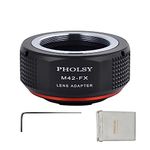 PHOLSY M42 to FX Lens Mount Adapter Compatible with M42 42mm Screw Mount Lens to Fujifilm X Mount Camera Body Compatible with Fujifilm X-H2S, X-Pro3, X-T5, X-T4, X-S20, X-S10, X-T30II, X-E4 etc.