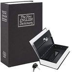 Prachit Cash Box Book Locker Safe Stainless Steel Dictionary Type Vault Box With 2 Keys (Standard Size, Multi Color)