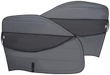 VANLUSIS Magnetic Insulated Front Door Window Covers (Pair) with Bug Screen for 2014–2026 RAM ProMaster Vans, Blackout Privacy Sun Shades for Stealth Camping – Dark Gray