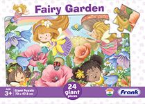 Frank Fairy Garden Giant Floor Jigsaw Puzzle (24 Cardboard Pieces) for Preschool Kids - Fun & Challenging Brain Booster Games - for Focus and Memory | Age 3 Years Old & Above - 15309