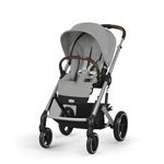 Cybex Balios S Lux Stroller, Travel System Ready, Ergonomic Near Lie-Flat Recline, Reversible Seat, One-Pull Harness, All-Terrain Suspension, One-Hand Fold, XXL Basket + UPF 50+ Canopy, Stone Grey/Silver Frame