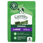 Greenies Dental Chews Large Treats for Dogs - TREAT-PAK Package 12 oz. 8 Treats