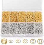 4600Pcs Silver and Gold Jump Rings 