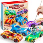 Klever Kits 4 DIY Wooden Race Cars-