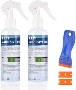 LLPT Adhesive Remover Industrial Grade 8.8 fl oz with Plastic Scrapper Surface Safe Removes Labels Stickers Decals Adhesive Tape Residue Tar Grease Chewing Gum (49503A-2)