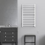 Amba RSWHL-B Radiant Large Square Hardwired + Plug-in Combo 12 Bar Towel Warmer in Brushed