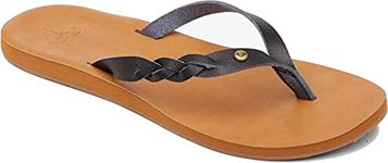 Roxy womens Liza Flip Flop Sandal, Black 21, 9 US, Black, 9